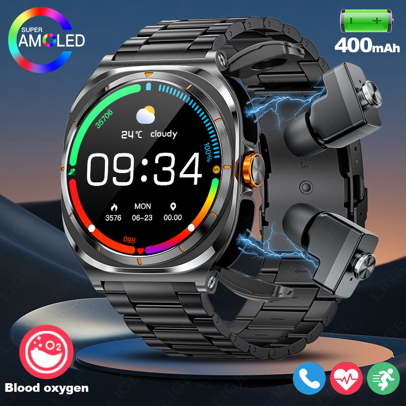 Definition Of Outdoor Sport - LIGE 2025 Watch Wireless Earphones 2-in-1
