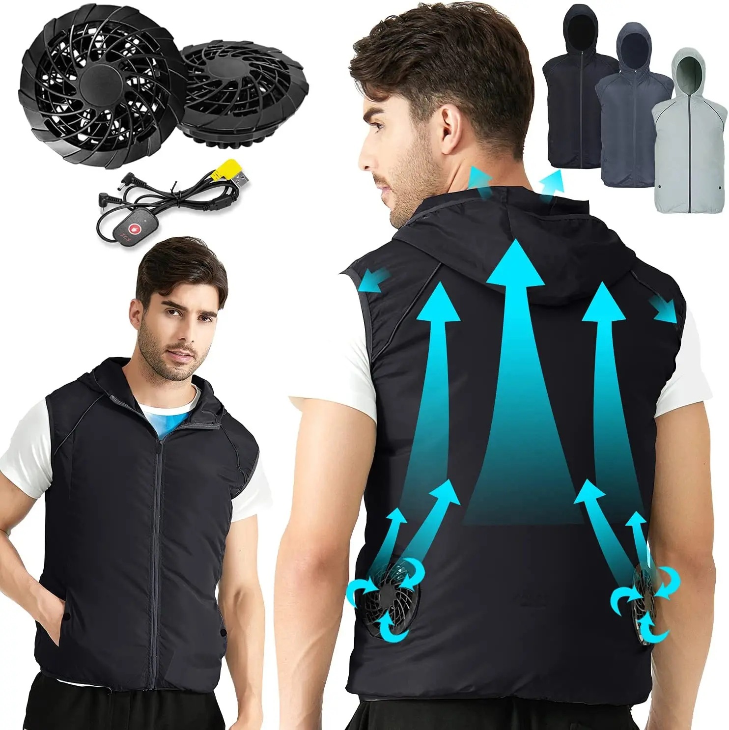 Outdoor Sport Jacket Brand - Summer Sport Fan Air Condition Cool