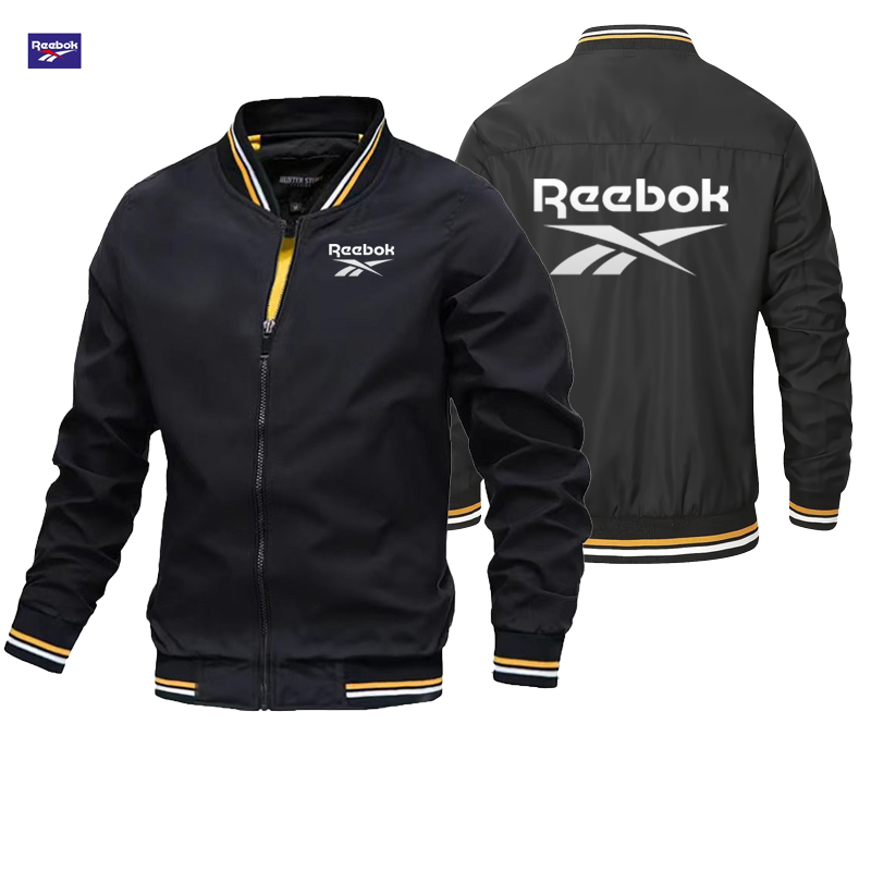 Outdoor Sport Jacket Brand - Reebok Brand Semi-Collared Jacket, Suitable for