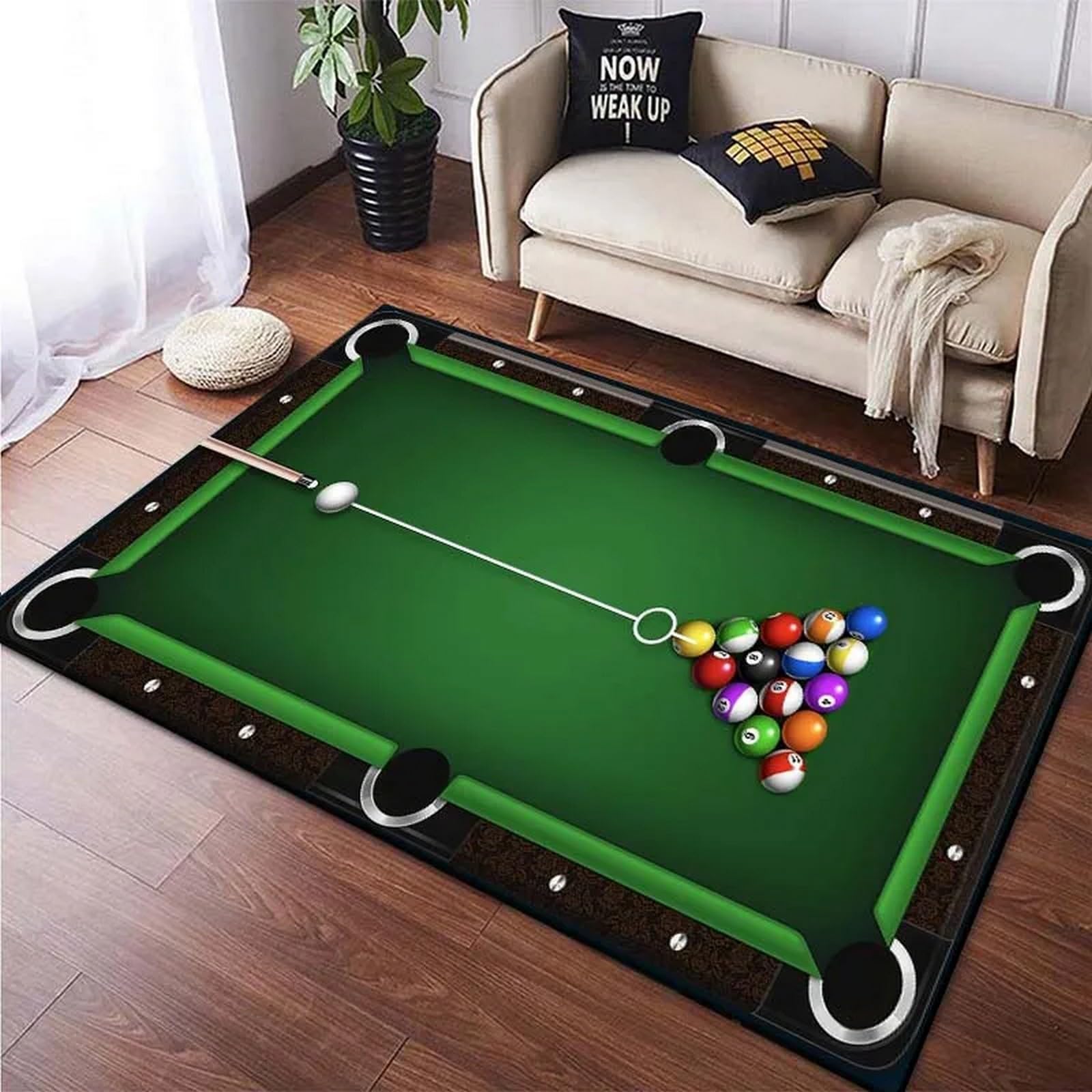 Billiards Area Rug, Ball Game  - Outdoor Sport Club review and price