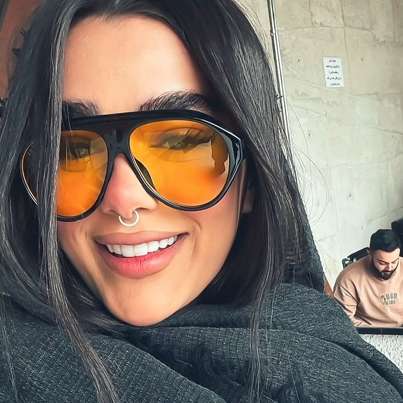 Fashion Oversized Pilot Sungla - Outdoor Sport Glasses review and price
