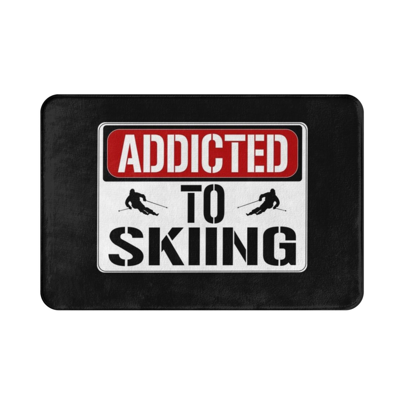 Addicted To Skiing Carpet Mat  - Outdoor Sport Flooring review and price