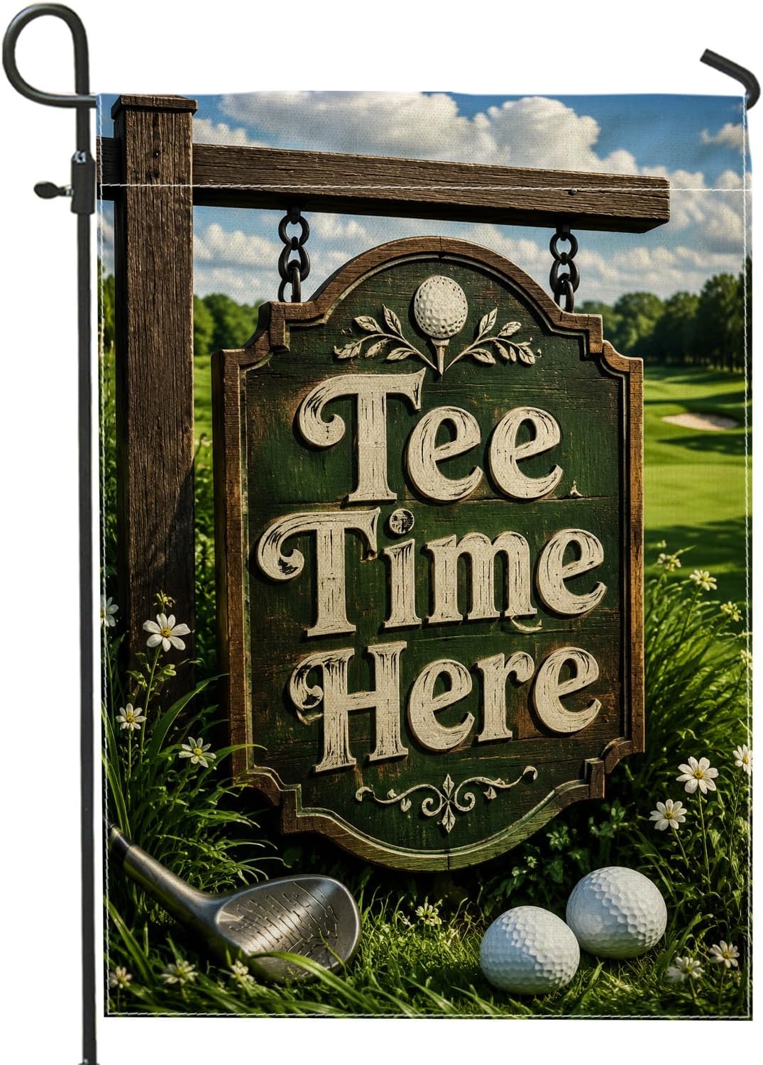 Golf Ball Garden Flag, Outdoor - Outdoor Sport Club review and price