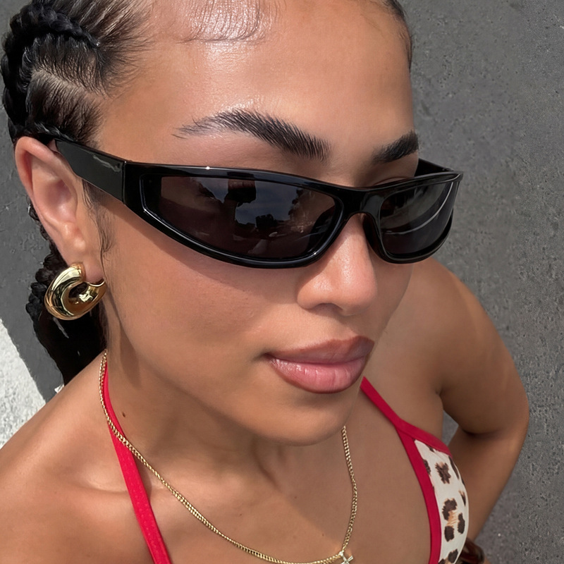 Y2K Narrow Rectangle Wrap Arou - Outdoor Sport Glasses review and price