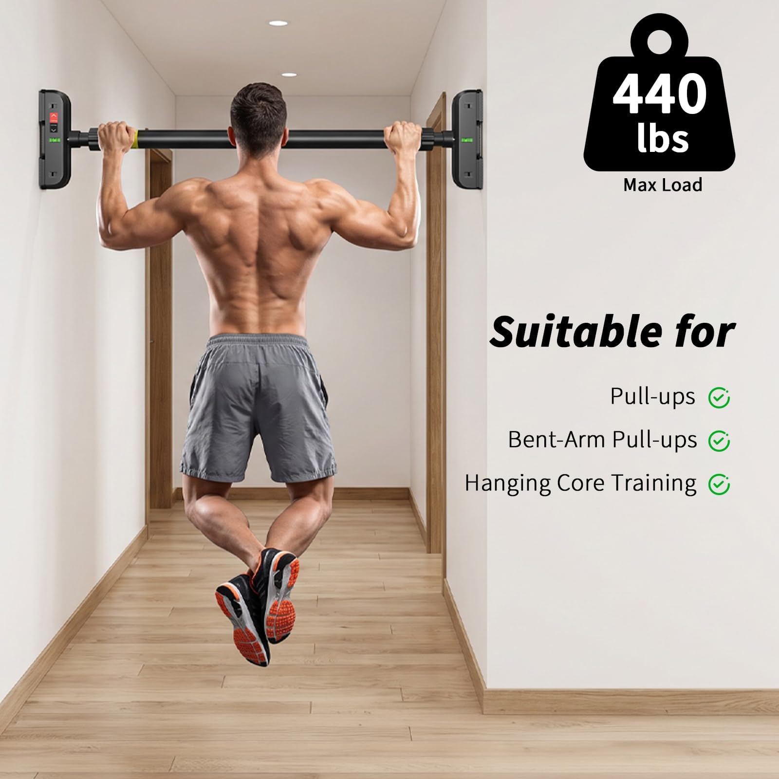 Doorway Pull Up Bar No Screws  - Gymnastic Bar Home review and price