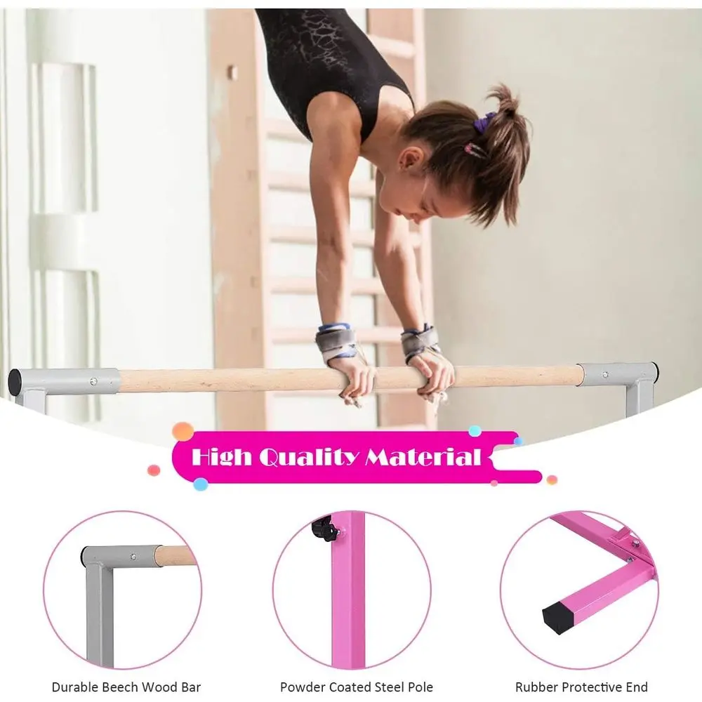 Adjustable Height Junior Gymna - Gymnastic Bar Home review and price
