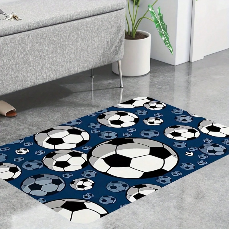 Black Gray Swirl Soccer Print  - Outdoor Sport Flooring review and price
