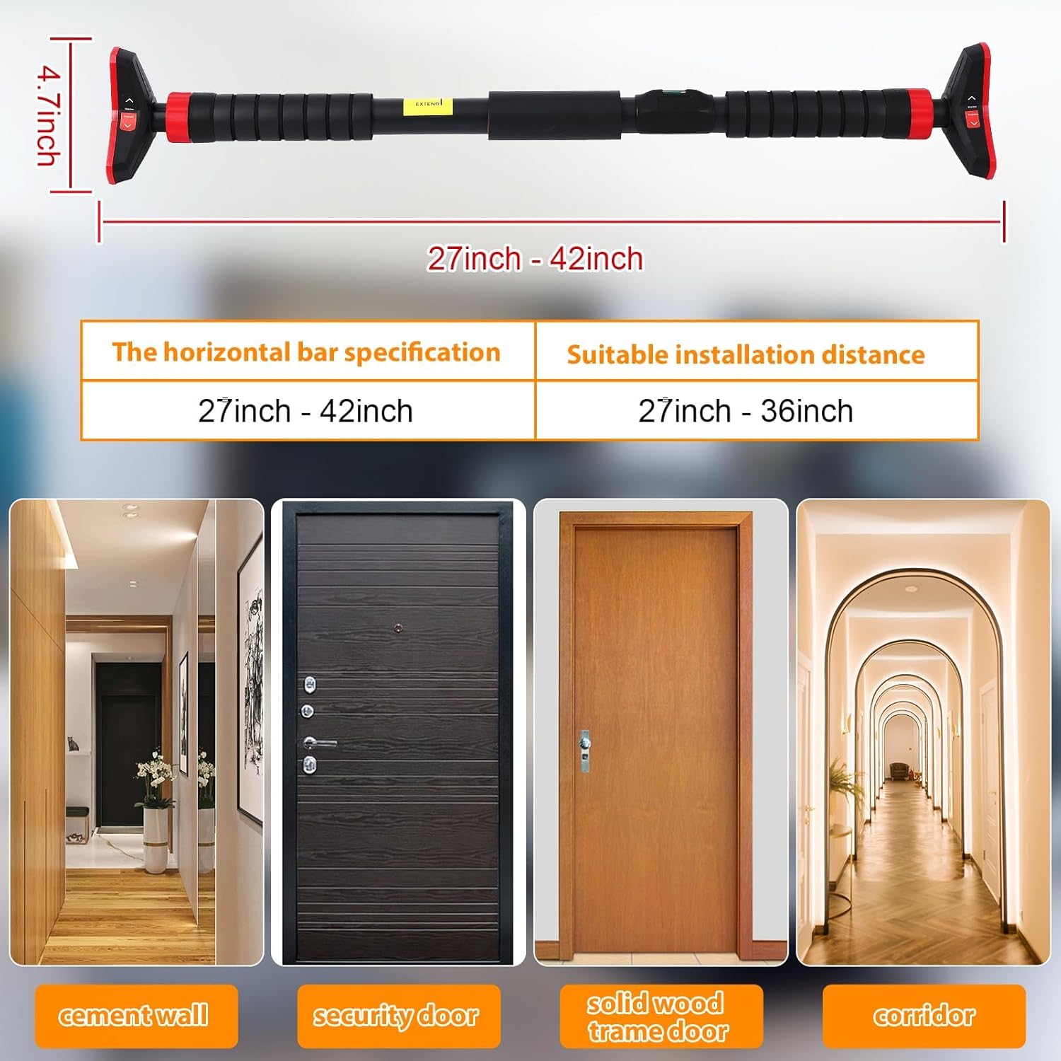 Pull-Up Bar,Chin Up Bar for Do - Gymnastic Bar Home review and price