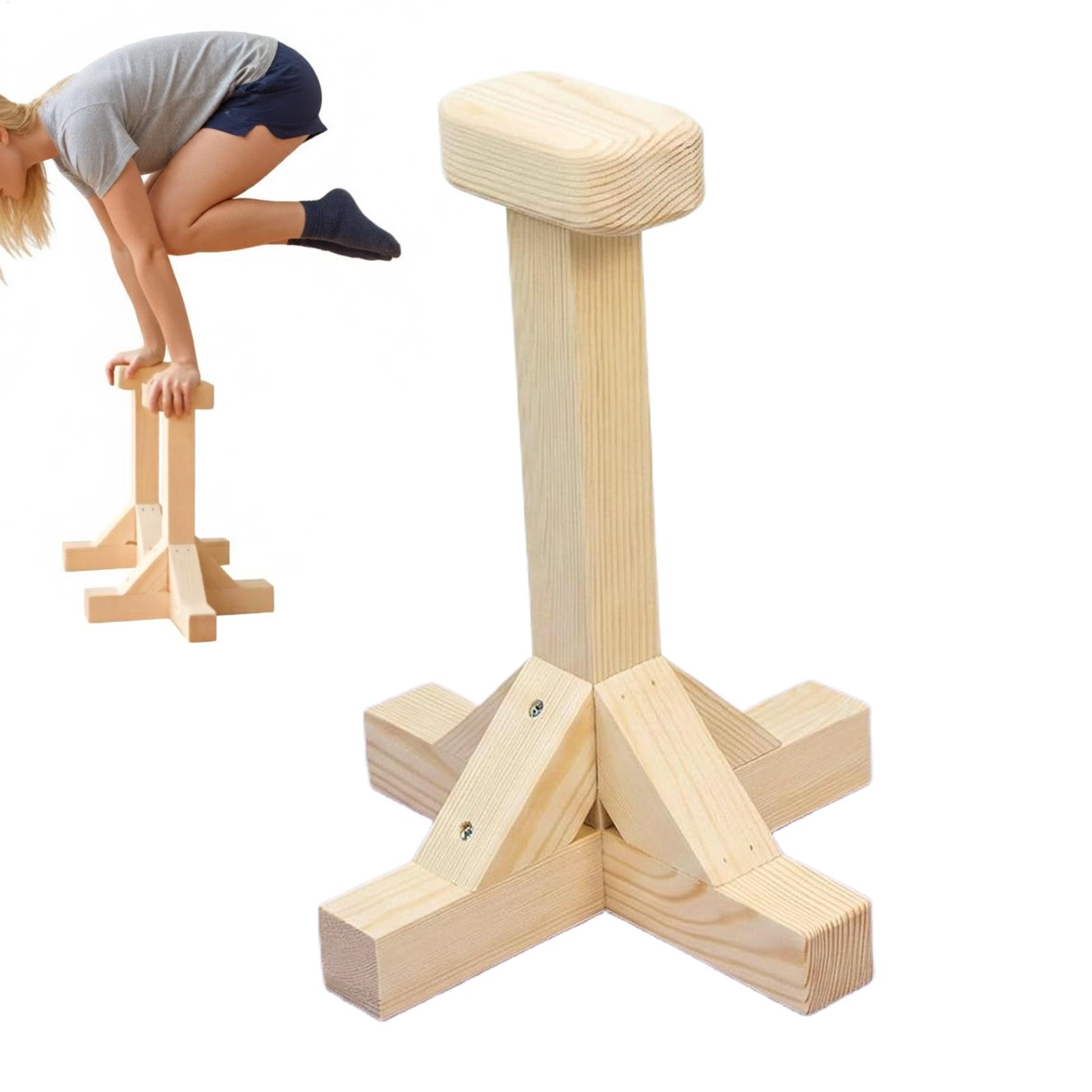 Handstand Bar Wooden Ergonomic - Gymnastic Bar Home review and price