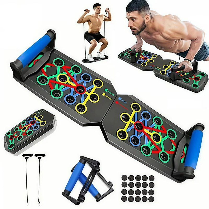 Foldable Push Up Board with Re - Gymnastic Bar Home review and price