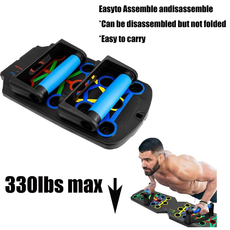 Foldable Push Up Board with Re - Gymnastic Bar Home review and price